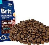 Сухий корм  для собак Brit Premium Sensitive Lamb 15 кг, фото 3