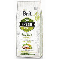 Сухий корм для дорослих собак Brit Fresh Duck with Millet Adult 12 кг