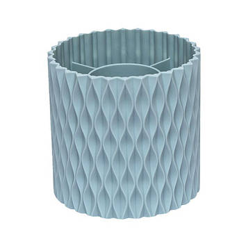 Стакан підставка для ручок пластиковий 5 поділок «Світло-сірий»