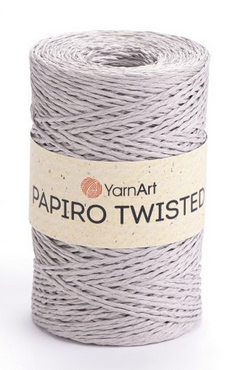 Рафія Papiro Twisted YarnArt-1301 світло-сірий, фото 1
