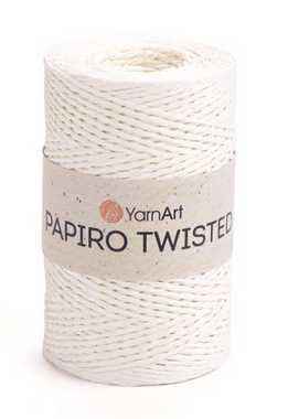 Рафія Papiro Twisted YarnArt-1307 молочний, фото 1
