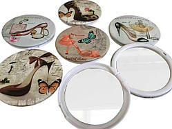 Дзеркальце косметичне металева оправа на магніті арт. Н-15 ТМ КІТАЙ