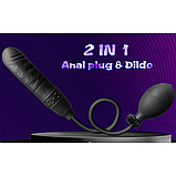 Анальний розширювач у вигляді фалосу, Анально-вагінальний фалоімітатор з грушею, Стимулятор ануса та вагіни, І, фото 5