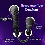 Анальний розширювач у вигляді фалосу, Анально-вагінальний фалоімітатор з грушею, Стимулятор ануса та вагіни, І, фото 8