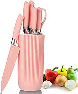 Набір ножів Royalty Line NC07P- Набір ножів Нержавіюча сталь /рожевий, фото 5