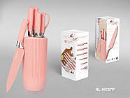 Набір ножів Royalty Line NC07P- Набір ножів Нержавіюча сталь /рожевий, фото 4