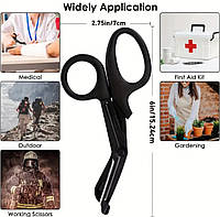 Тактические медицинские атравматические армейские ножницы EDC Gear 6" для парамедика и военной аптечки.