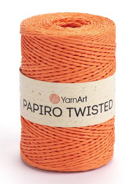 Рафія Papiro Twisted YarnArt-1317 померанчевий, фото 1