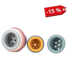 Силіконовий сортер FreeON Вежа кругла, multicolour