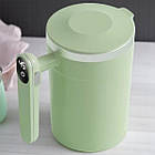 Кухоль-мішалка з датчиком температури та екраном на ручці Auto Stirring Mug Салатова, фото 4