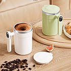 Кухоль-мішалка з датчиком температури та екраном на ручці Auto Stirring Mug Салатова, фото 5