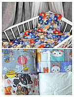 Ковдра та подушка дитячий комплект у ліжечко.