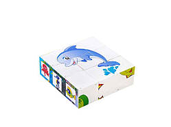 Кубики Водний світ арт.0412 ТМ BAMSIC