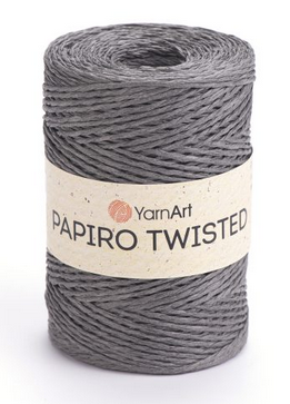 Рафія Papiro Twisted YarnArt-1321 темно-сірий, фото 1