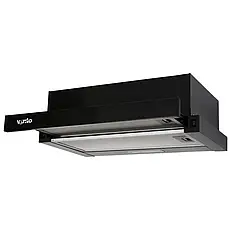 Витяжка кухонна телескопічна Ventolux GARDA 50 BK (500) LED