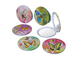 Дзеркало косметичне металева оправа на магніті арт.Н-16 ТМ Китай