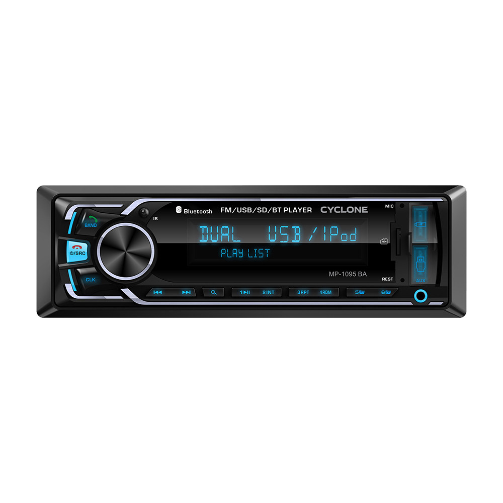 Автомагнітола з FM тюнером і Bluetooth CYCLONE MP-1095 BA