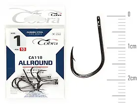 Гачок Cobra ALLROUND (сер.CA118) 10шт, розмір 1