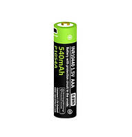 Акумулятор Vapcell P1054A Li-ion 10440/AAA 1.5V 540mAh, USB