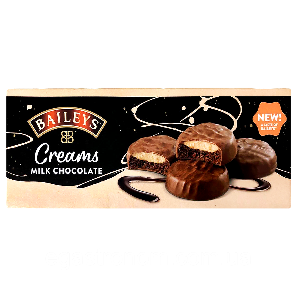 Печиво у молочному шоколаді Бейліс Baileys 128g 14шт/ящ (Код: 00-00017597)