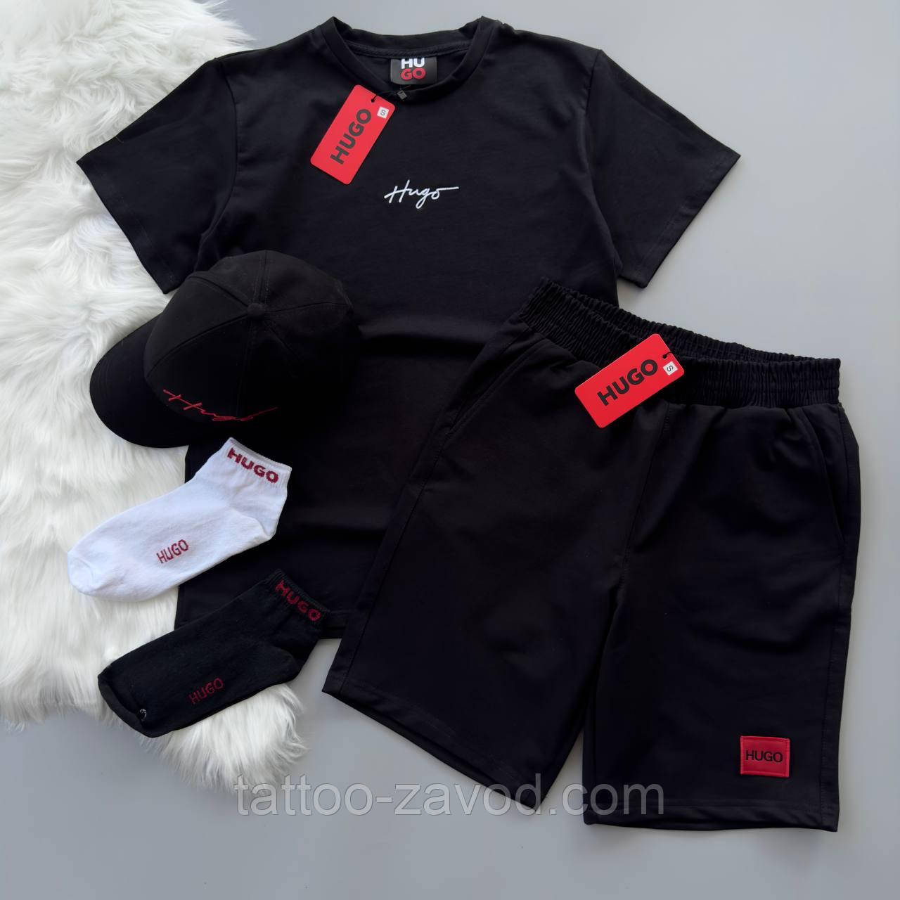 Літній набір футболка + шорти + кепка + 2 пари шкарпеток S M L XL XXL