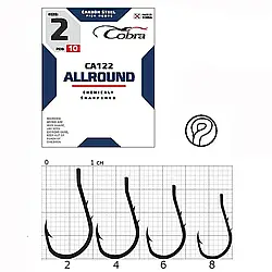 Гачок Cobra ALLROUND (сер.CA122) 10шт, розмір 2