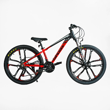 Велосипед спортивний 26" дюймів (рама 13", Shimano 21, збірка 75%) Corso Spider SP-26800