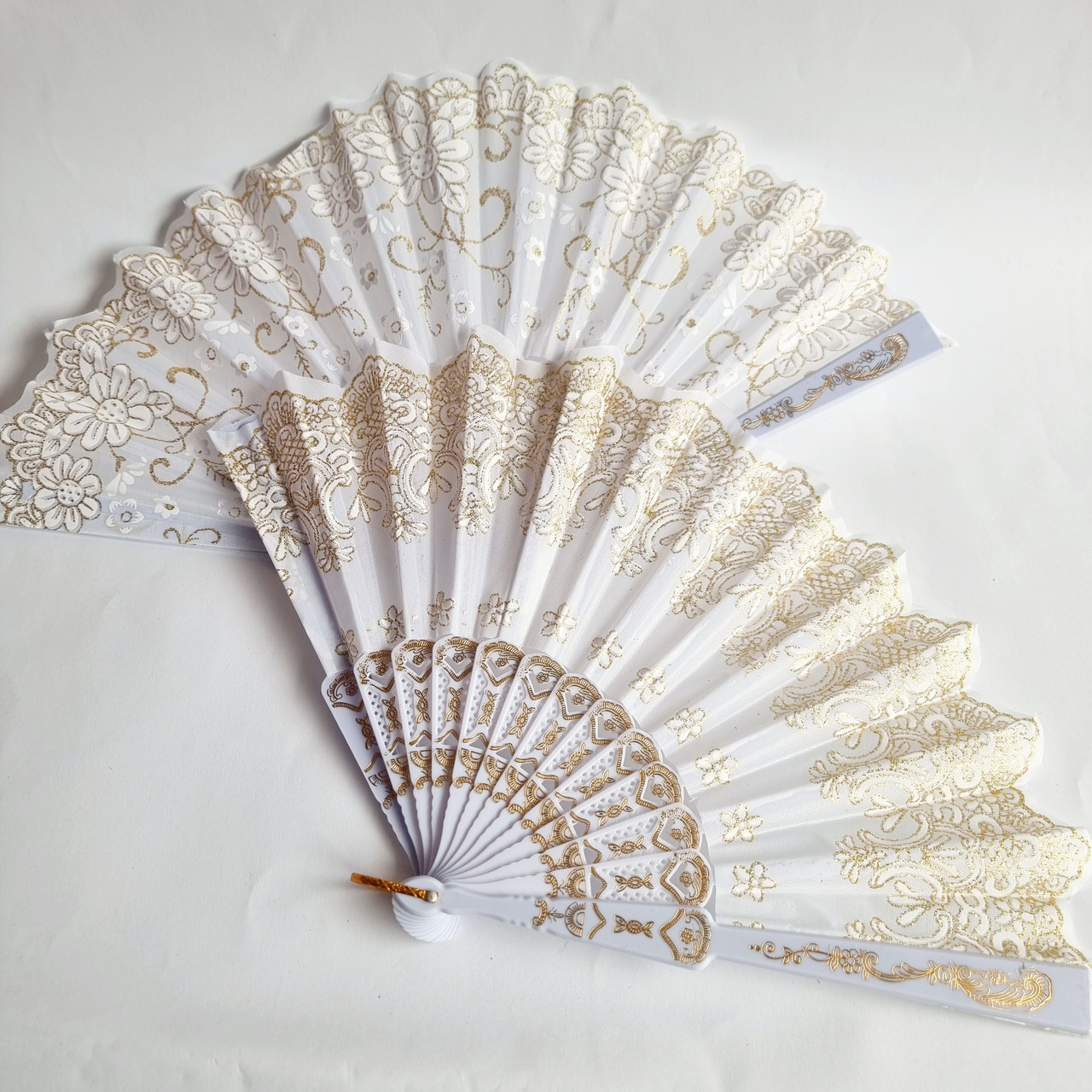 Віяло пластмасове 22 см MA56-5, опт 12 шт в упаковці