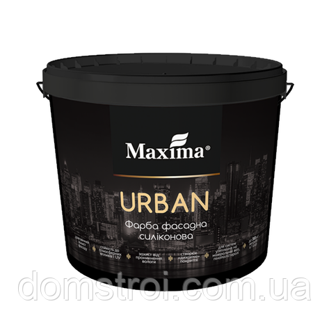 Фарба фасадна силіконова Maxima URBAN біла матова (база А), фото 1