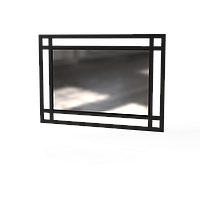Дзеркало Art in Head Ascet 1000x700x20 Чорний металевий каркас (AS02000000030)