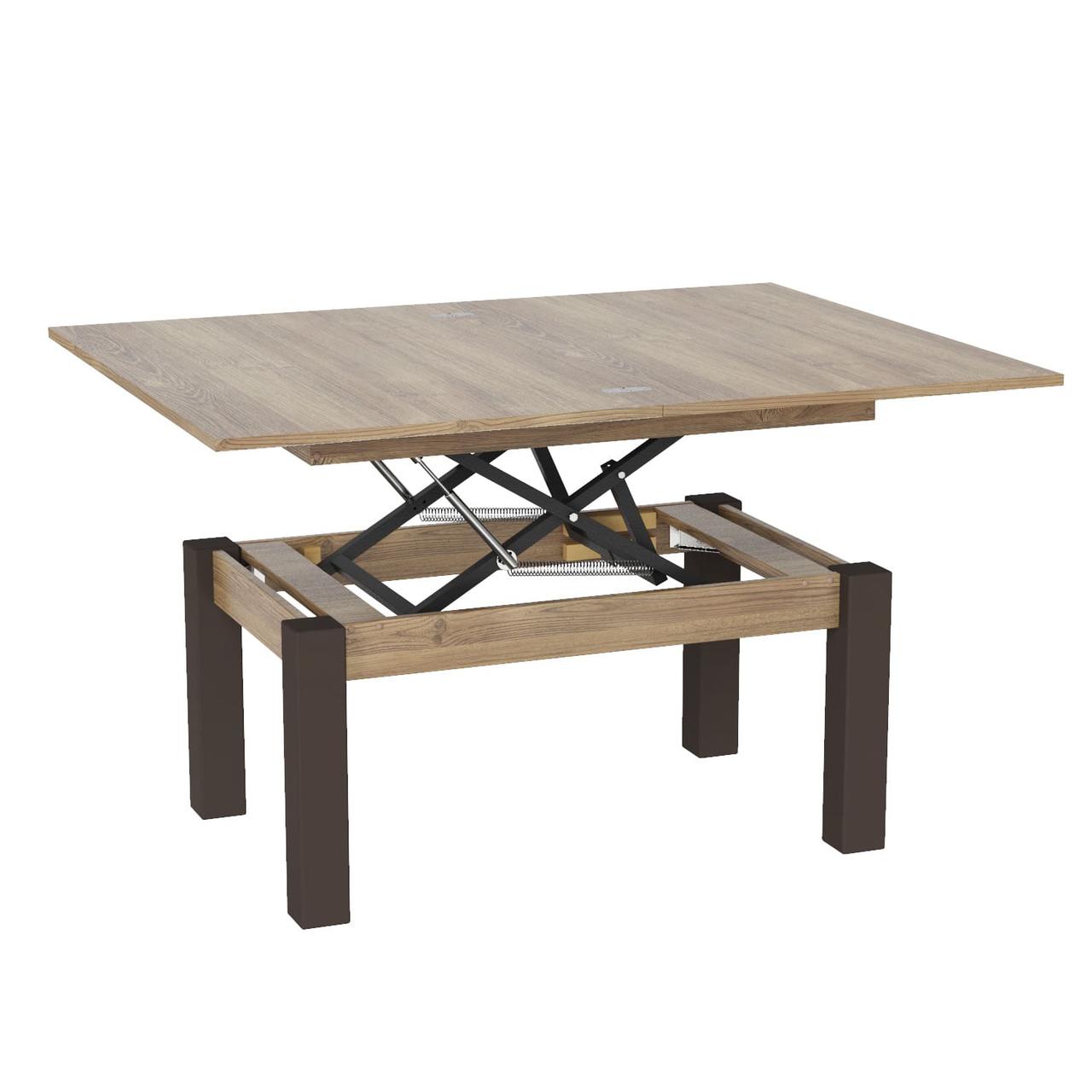 Стіл-трансформер Art In Head B-Fly 900x510x600 Дуб Бароко бурштиновий/Венге ноги (TB09080800230)