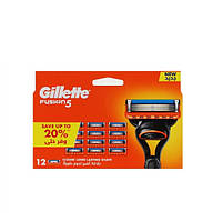 Змінні картриджі для гоління чоловічі Gillette Fusion - 12 шт.