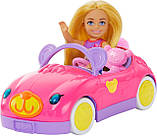 Ігровий Набір Барбі Челсі Подорожі Машинка та Ведмедик Barbie Chelsea Toy Car Set HXN05, фото 7