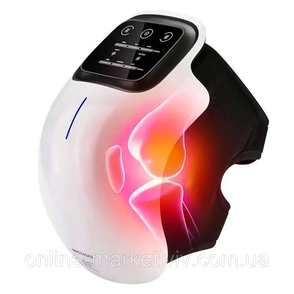 Масажер для колін з прогріванням, 10Вт, від USB, TS-5519 / Масажер для колінних суглобів, фото 1