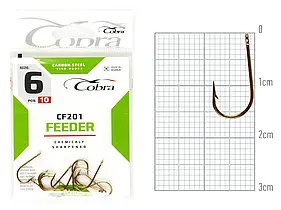 Гачок Cobra FEEDER (сер.CF201) 10шт, розмір 6