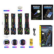 Фонарь NIGHT VISION FLUORESCENCE CB-G706-TG, 1x26650, power bank, ЗУ Type-C, zoom, Box, фото 2