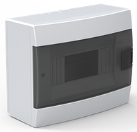 Електрощиток на 8 автоматів зовнішній Horoz Electric білий