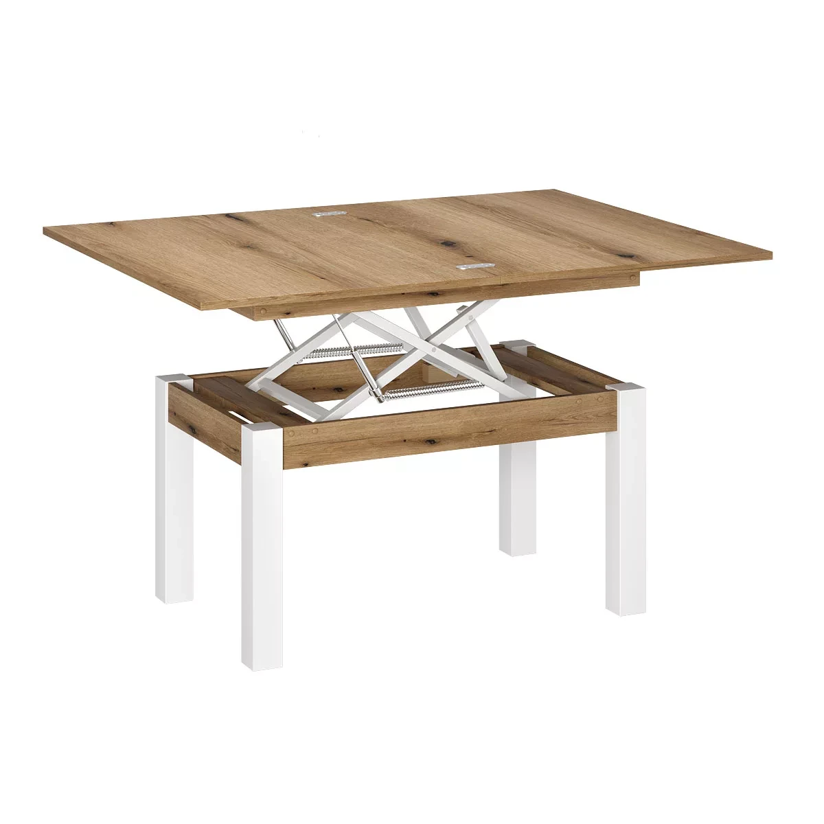 Стіл-трансформер Art In Head B-Fly 900x510x600 Дуб Евок/Білі ноги (TB09101000110)