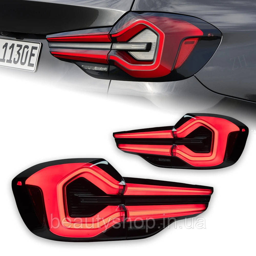 Світлодіодні задні ліхтарі Laser Style з лінзами проектора та DRL для BMW X3 G01/G08 (2018–2022)