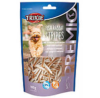 Ласощі для собак PREMIO Fish Rabbit Stripes Trixie з м'ясом кролика та тріскою 100 г (TX-31547)