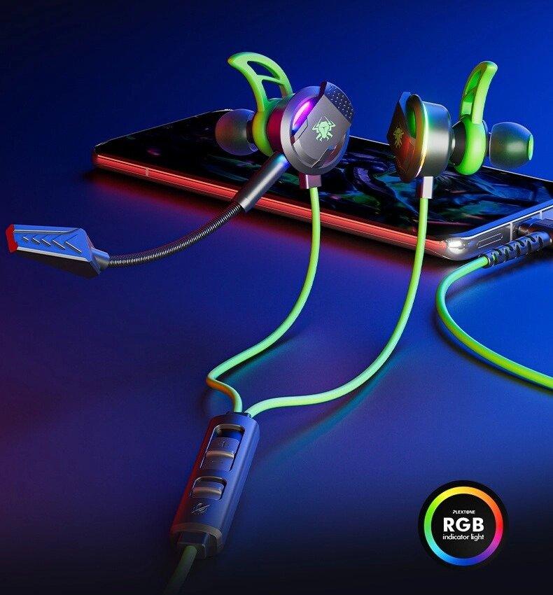 Дротові ігрові навушники з мікрофоном для телефона Plextone RX3Plus Type-C, фото 1