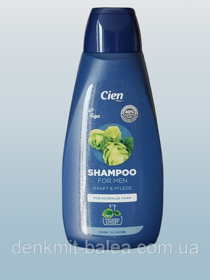 Чоловічий шампунь для схильних до жирності волосся з хмелем Cien For Men Shampon 500 мл, фото 1