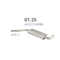 Резонатор Audi 100, A6 (1994-1997) POLMOSTROW