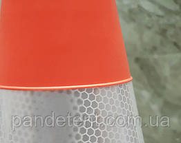 Конус дорожній гнучкий 50 см зі світловідбивними смугами, фото 3