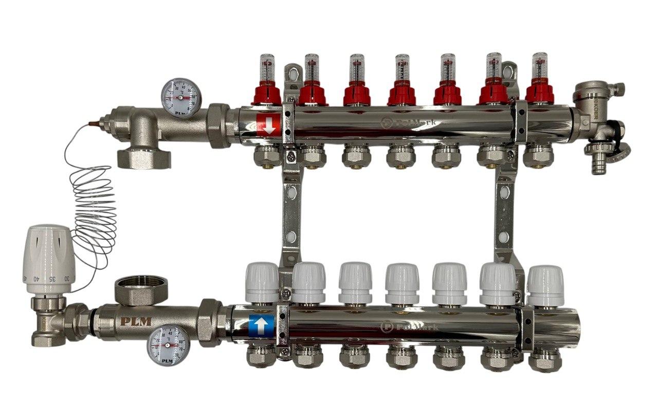 Колектор для теплої підлоги POLMARK 2 контури без насоса