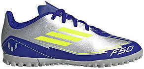Сороконіжки Adidas F50 CLUB TF J MESSI сріблястий Діт 34 EU (20,8см)