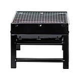 Мангал переносний складаний з решіткою 43×30×23.5 см, фото 4