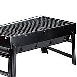 Мангал переносний складаний з решіткою 43×30×23.5 см, фото 5