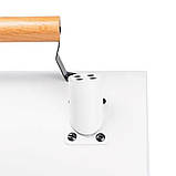 Вугільний гриль двосторонній портативний з решіткою, білий, фото 9