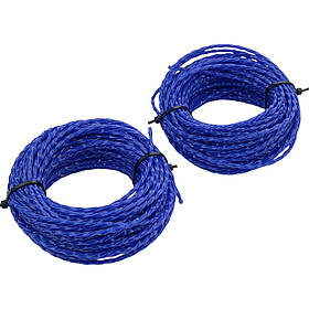 Набір 2-х котушок волосіні для тримера  (3.0 мм х 15 м, плетена)